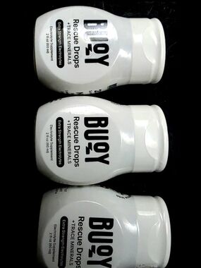 NEW 3 Qty, Buoy Rescue Drops +Trace Minerals-Bioavailable Electrolyte Supplement